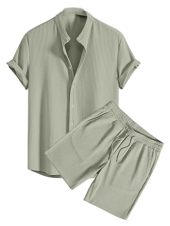 GRECIILOOKS Co-ord Set for Men – T-Shirt & Shorts Nightwear Set | Summer Loungewear, Beachwear & Night Suit for Daily Comfort